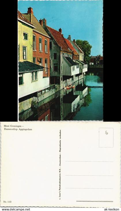 Postkaart Groningen Damsterdiep Appingedam Mooi Groningen 1975