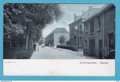 NEDERLAND prentbriefkaart 3e Ebbingestraat 1906 Kampen - Groningen