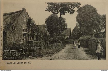 Laren (NH)  Groet uit ca 1900