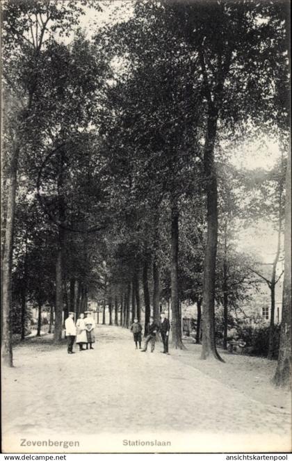 CPA Zevenbergen Nordbrabant Niederlande, Stationslaan