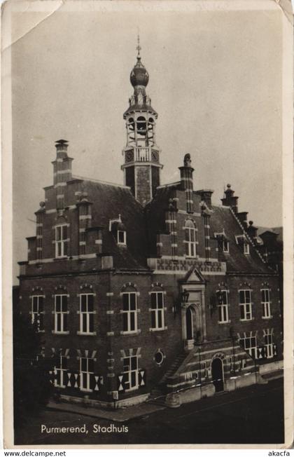 CPA AK PURMEREND Stadhuis NETHERLANDS (713768)