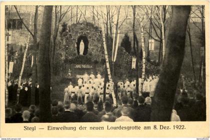 Steyl - Einweihung der neuen Lourdesgrotte 1922 - Venlo