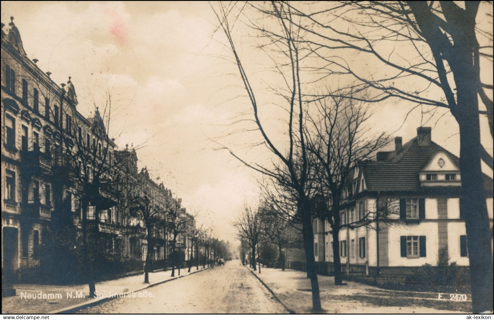 Neudamm (Neumark) D&#281;bno Soldiner Straße Fotokarte LK Königberg Neumark 1927