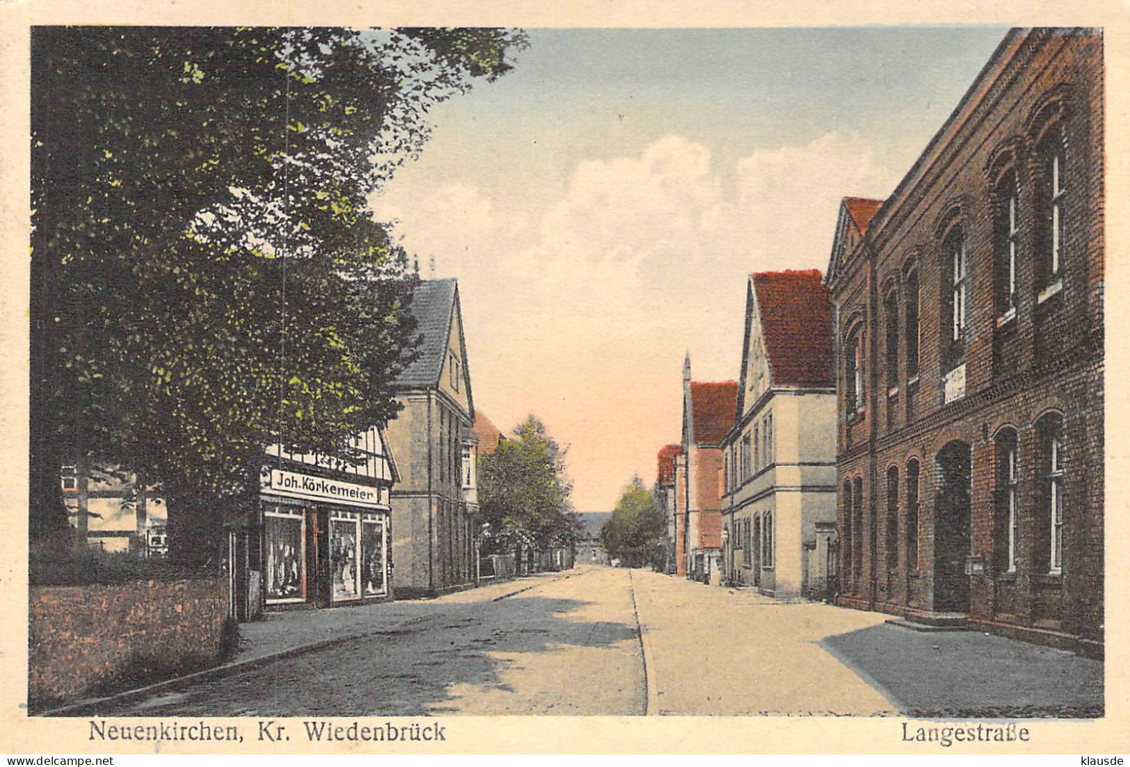 Neuenkirchen (Kr.Wiedenbrück) Langestrasse gel.1930