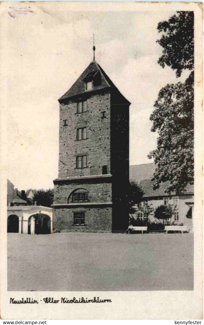 Neustettin - Alter Nicolaikirchturm - Pommern