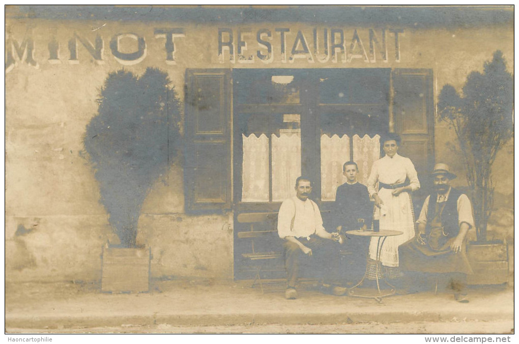 Nevers : carte photo restaurant Minot