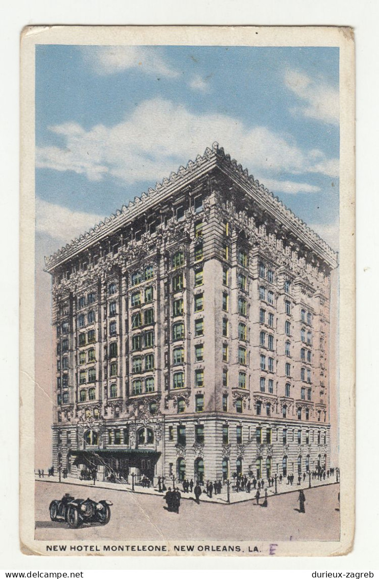 New Hotel Monteleone, New Orleans old postcard posted 1920 to Vukovar b230720