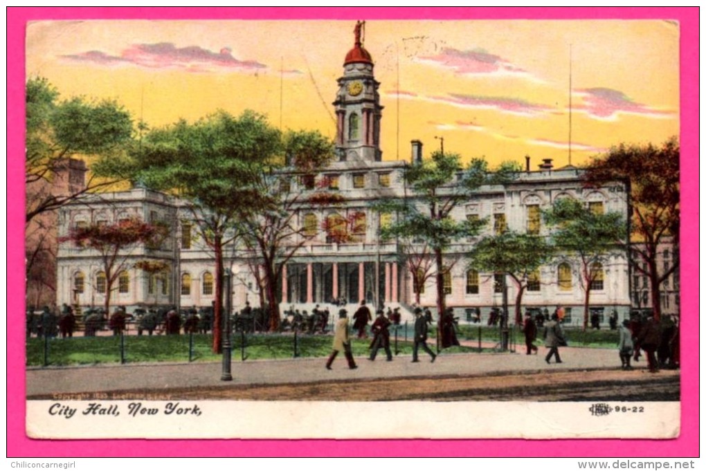 New York - City Hall - Animée - 1909 - Colorisée - De Brooklyn à Zwolle - Station C