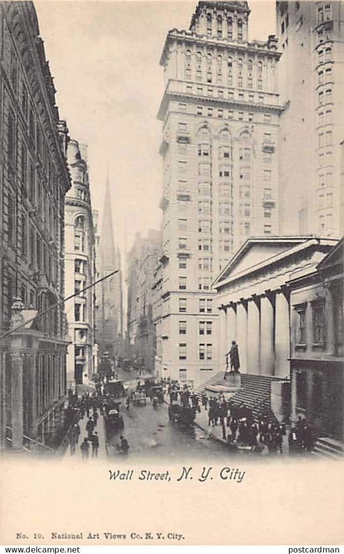 NEW YORK CITY - Wall Street - Publ. National Art Views Co. 10