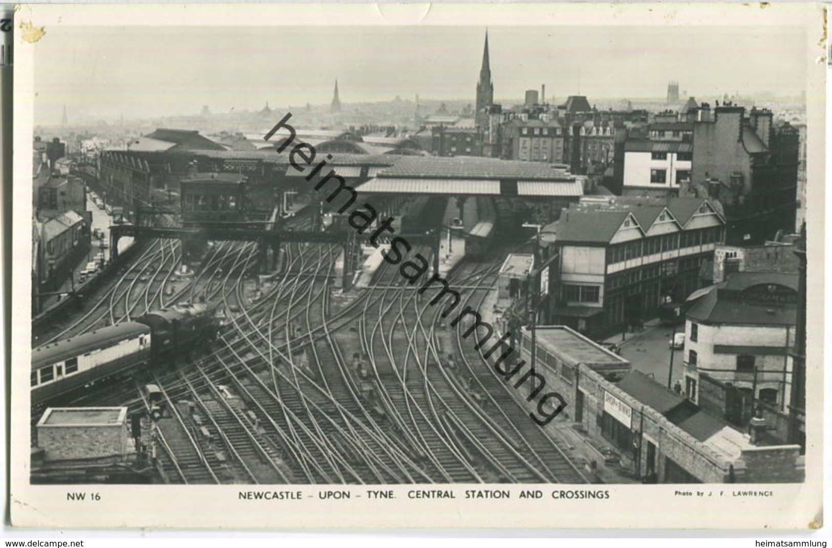 Newcastle upon Tyne - Station and Crossings - Foto-Ansichtskarte