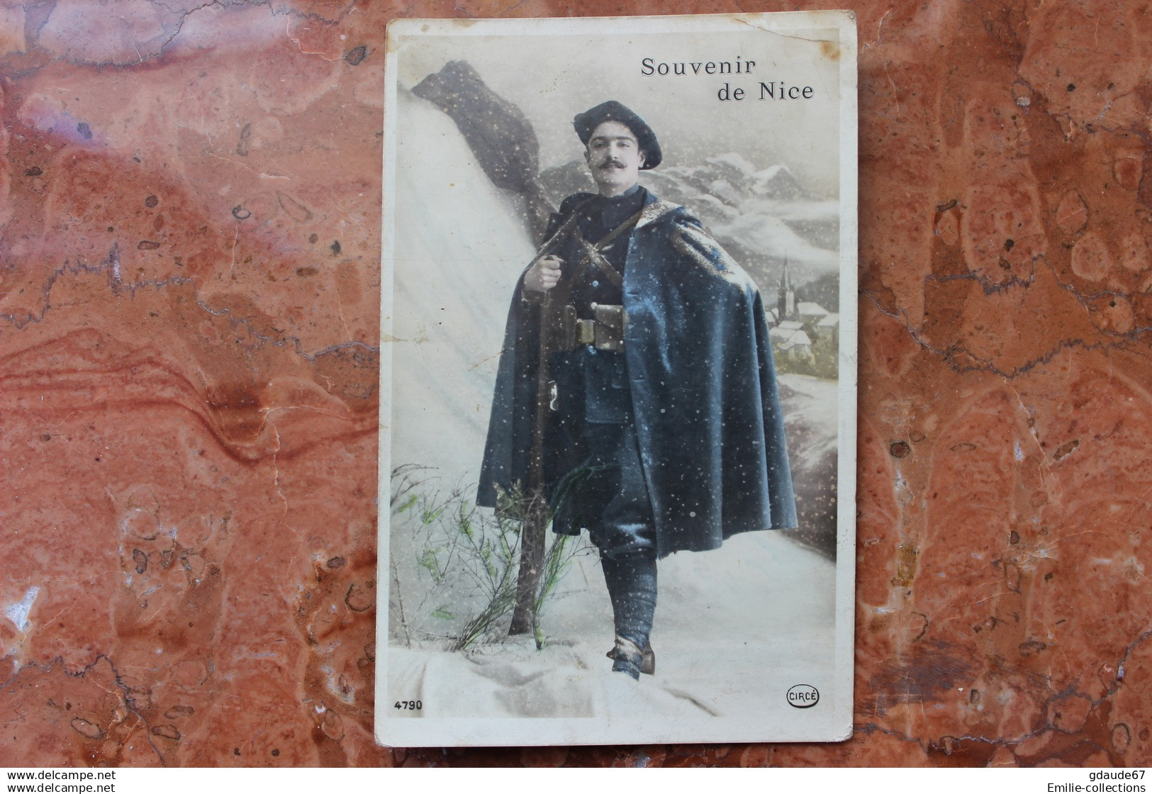 NICE (06) - CHASSEURS ALPINS - SOUVENIR DE NICE