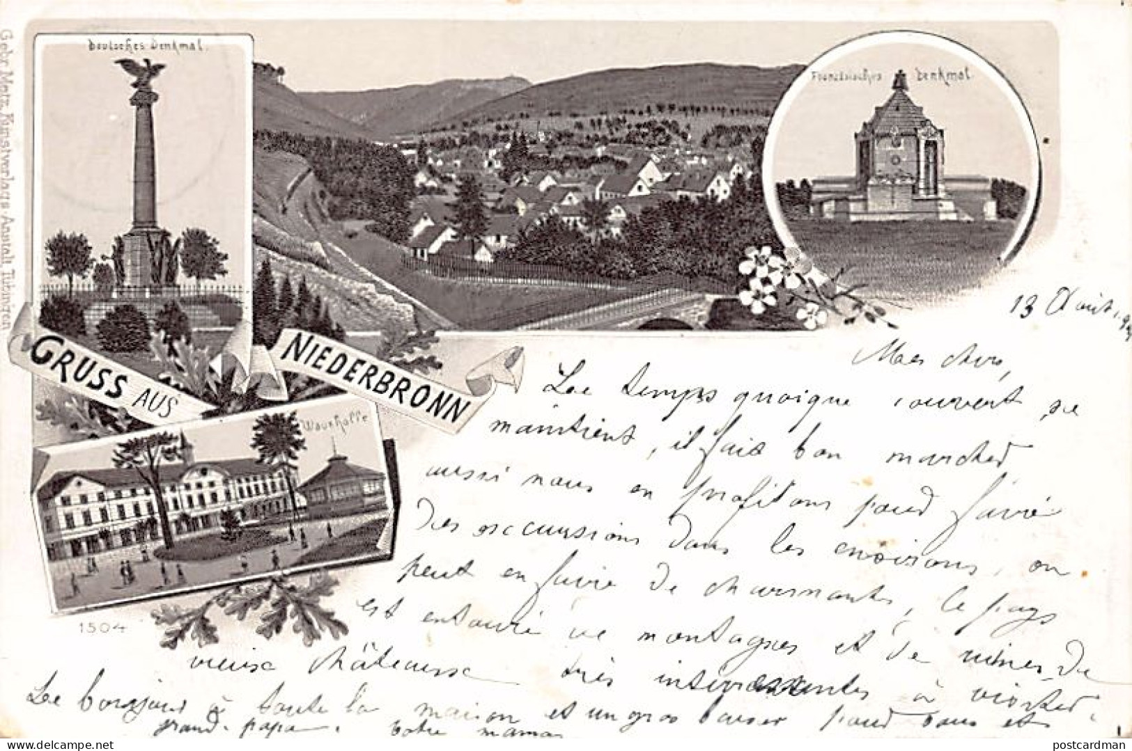 Niederbronn-les-Bains - Vue d'ensemble - Casino - Monuments -  Ed. Gebr. Metz