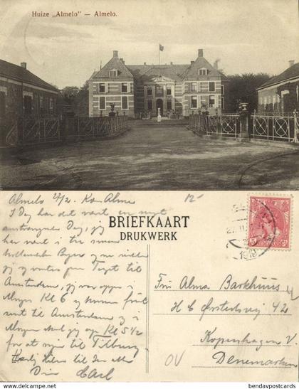 Nederland, ALMELO, Huize Almelo (1919) Ansichtkaart