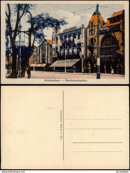 Postkaart Amsterdam Amsterdam Rembrandtplein 1932