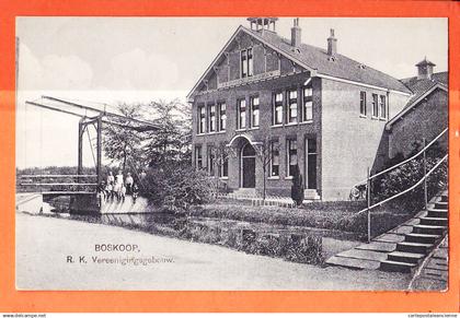 36538 / ⭐ BOSKOOP Zuid-Holland R.K Vereenigingsgebouw Batiment Associatif 1900s Nederland Pays-Bas N°12467