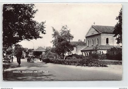 EMMEN - Meerstraat met R. K. Kerk - Uitg. Hema