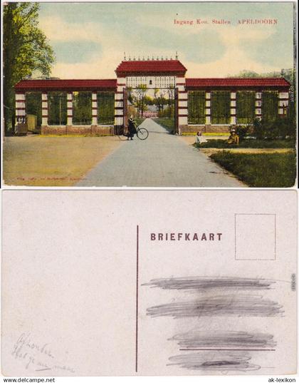 Apeldoorn Parkanlage - Ingang von Kon Stallen Province of Gelderland  1913