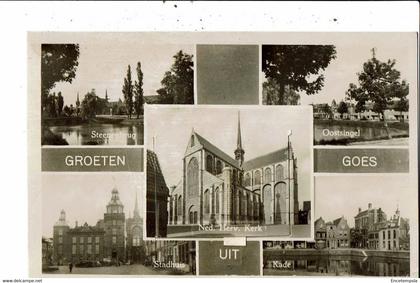 CPA carte postale Pays Bas-Groeten Goes avec 10 minis vues de Goes - VM23159br