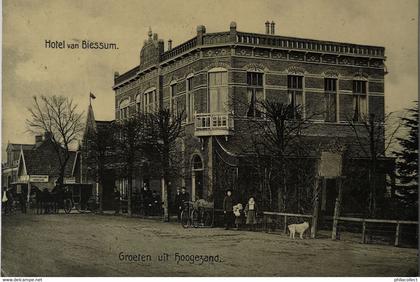 Hoogezand (Grn.) Groeten uit - Hotel van Biessum 1909 Topkaart