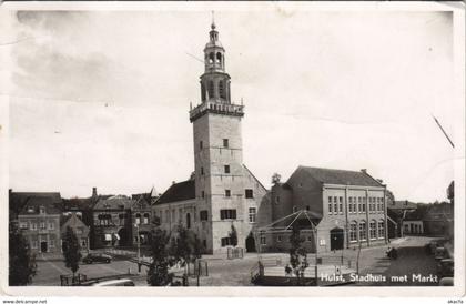 CPA AK Hulst Stadhuis met Markt NETHERLANDS (728868)