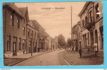 NEDERLAND prentbriefkaart Nieuwstad 1921 Lochem - Hilversum (kreukje in kaart en schaafplekje rechtsboven)