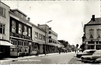 CPA Waalwijk Nordbrabant Niederlande, Stationsstraat