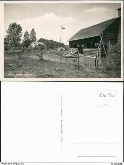 Postkaart Ommen Menschen vor Holzhaus 1930