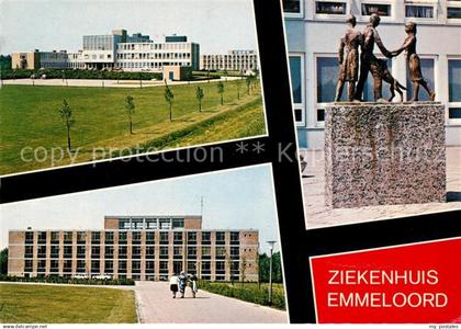 73073378 Emmeloord Dr Jansen Ziekenhuis Krankenhaus Skulpturen