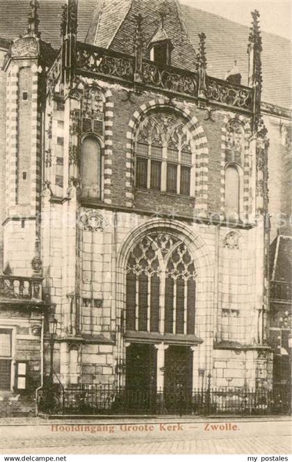 73771725 Zwolle Overijssel Hoofdingang Groote Kerk Zwolle Overijssel