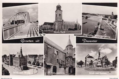 Deventer Dutch Multi View Postcard