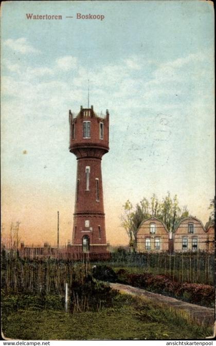 CPA Boskoop Alphen aan den Rijn Südholland Niederlande, Wasserturm