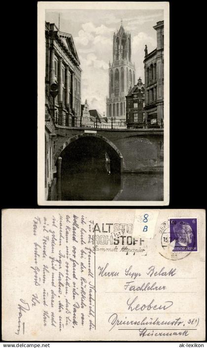 Postkaart Utrecht Utrecht Domkerk 1943