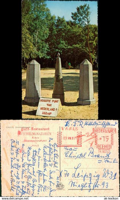 Postkaart Vaals Drielandenpunt 1967