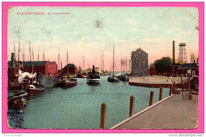 Vlaardingen - Buitenhaven - Bateaux - K.D.J. - 1911 - Colorisée