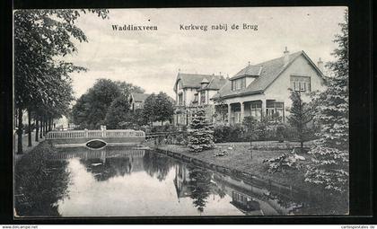 AK Waddinxveen, Kerkweg nabij de Brug