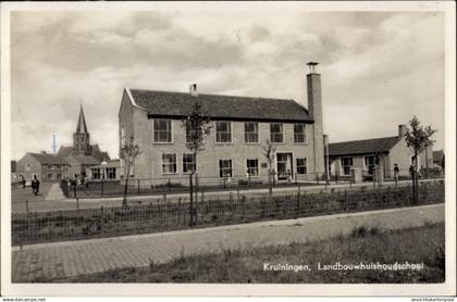 CPA Kruiningen Zeeland Niederlande, Landbouwhuishoudschool