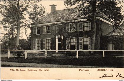 CPA AK ZUIDLAREN Pastorie NETHERLANDS (604401)