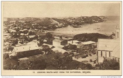 new caledonia, NOUMEA, Looking South-West from the Cathedral (1940s)