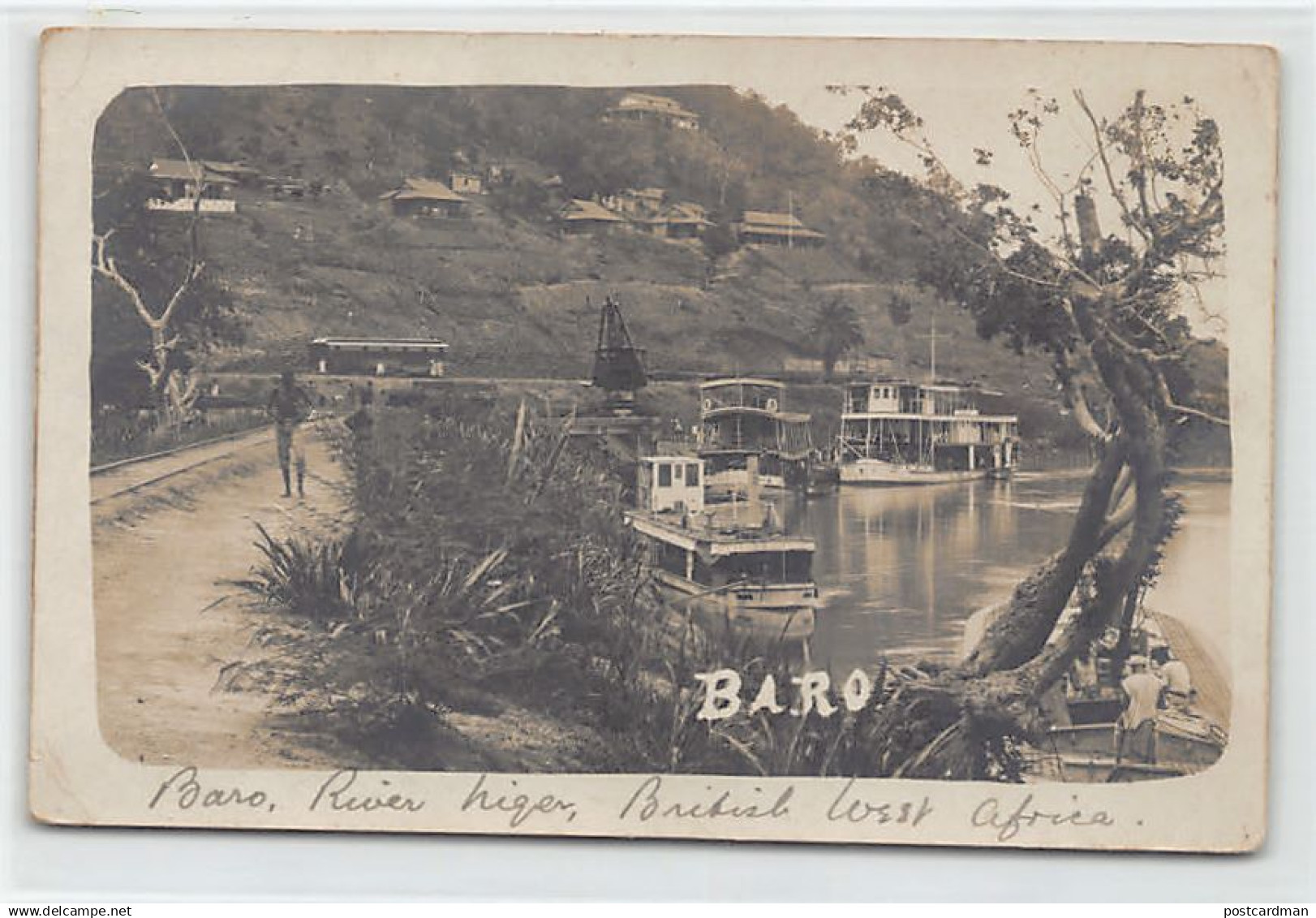 Nigeria - BARO - The river boats - REAL PHOTO - Publ. unknown