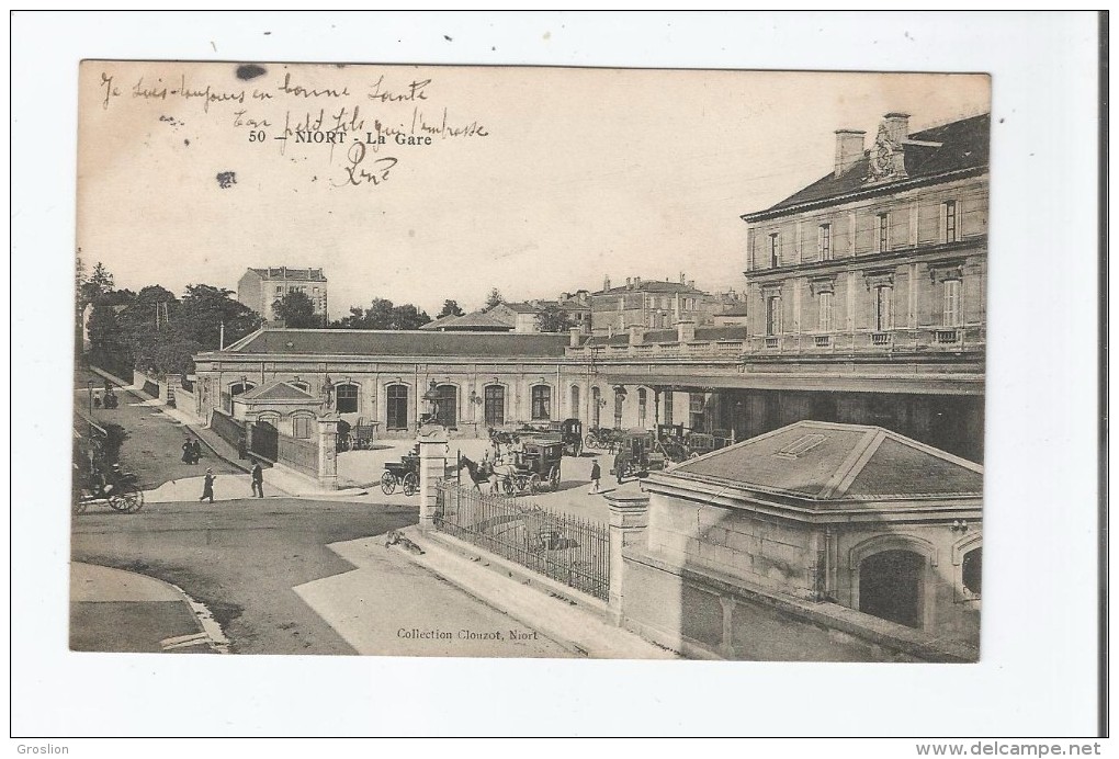 NIORT 50 LA GARE 1905 (DILIGENCES)