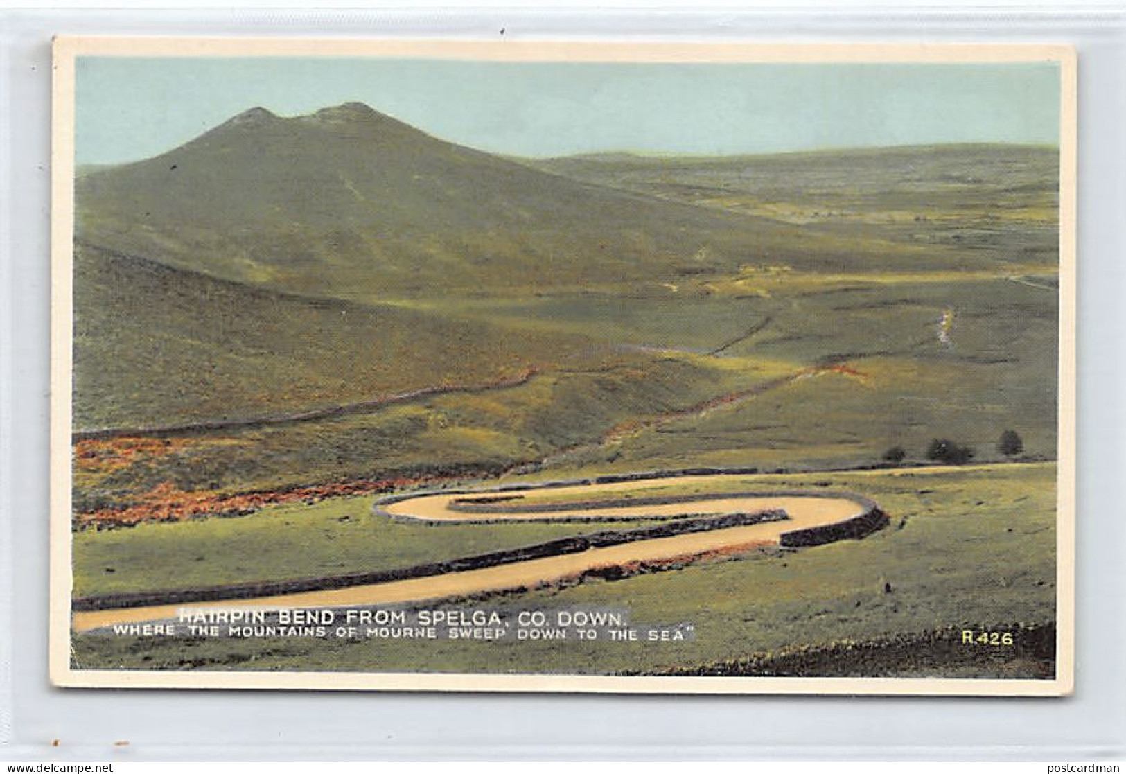 Northern Ireland - Hairpin Bend from Spelga, Co. Down