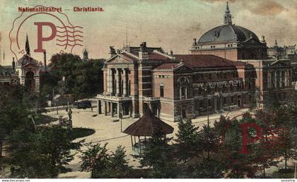 NORUEGA. NORWAY. CHRISTIANIA NATIONALTHEATRET. TEATRO. THEATER