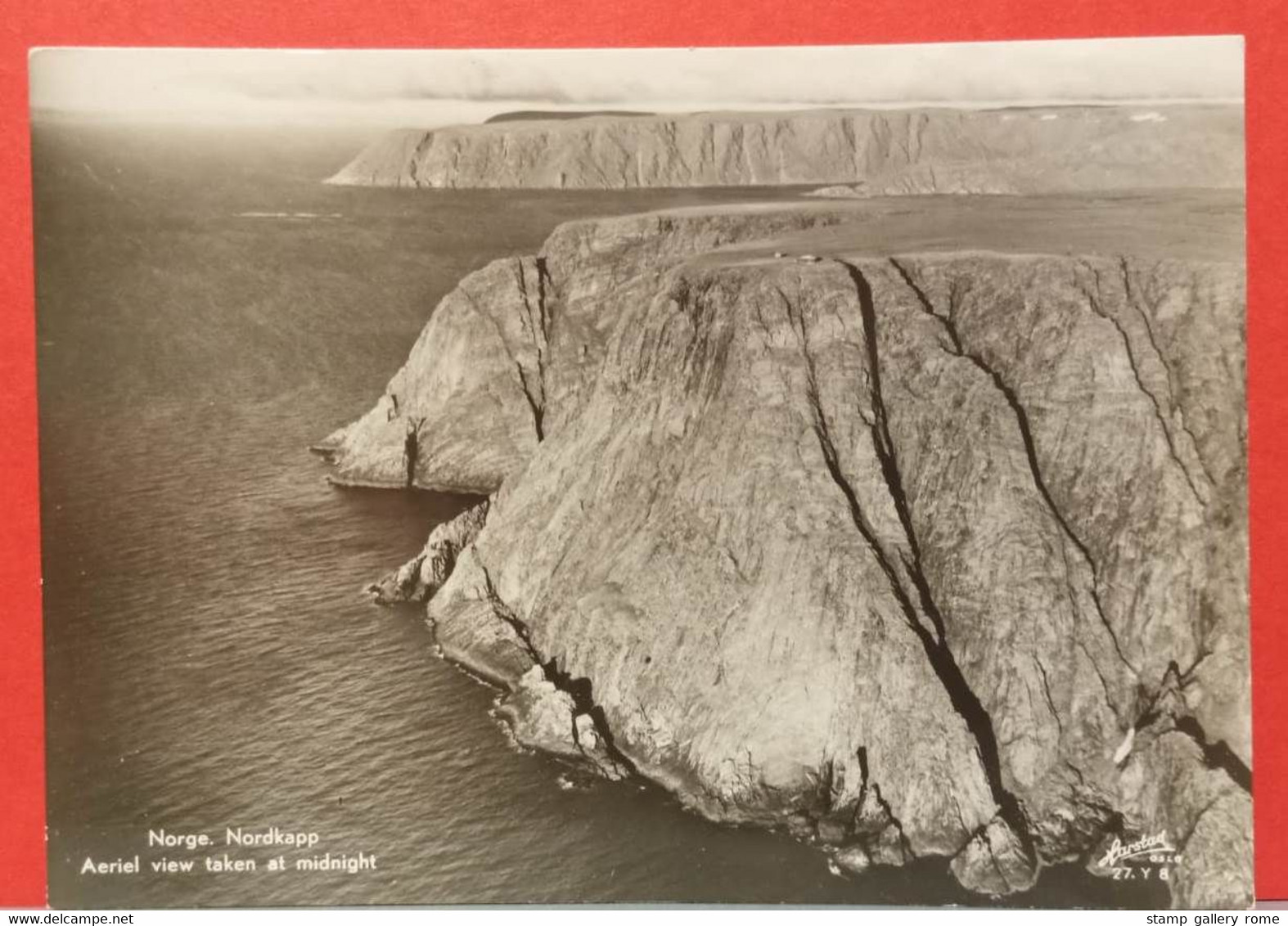 NORVEGIA - CARTOLINA - NON VIAGGIATA - NORGE - NORDKAPP - AEREAL VIEW TAKEN AT MIDNIGHT - ANNO 1952 - CAPONORD