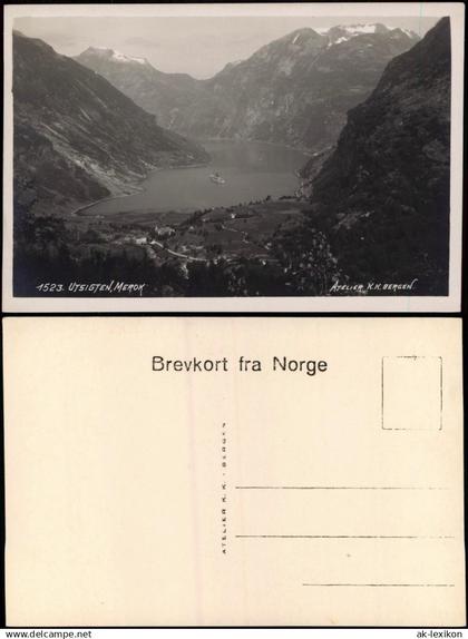 Norwegen Allgemein 1523. UTSIGTEN, MEROK Norwegen Norwa Norge 1926