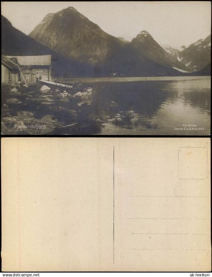 Norwegen Norge Norwegen Allgemein Fjærlandsfjord Fjord Norway Norge 1910