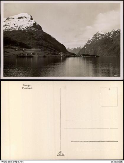 Norwegen Norge Norwegen Allgemein Norge Fjordparti Norway Fjord 1930