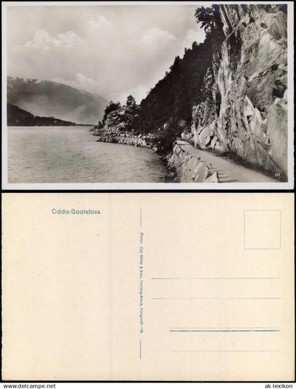 Postcard Norwegen Allgemein Norwegen Odda Laatefoss Norway Norge 1929