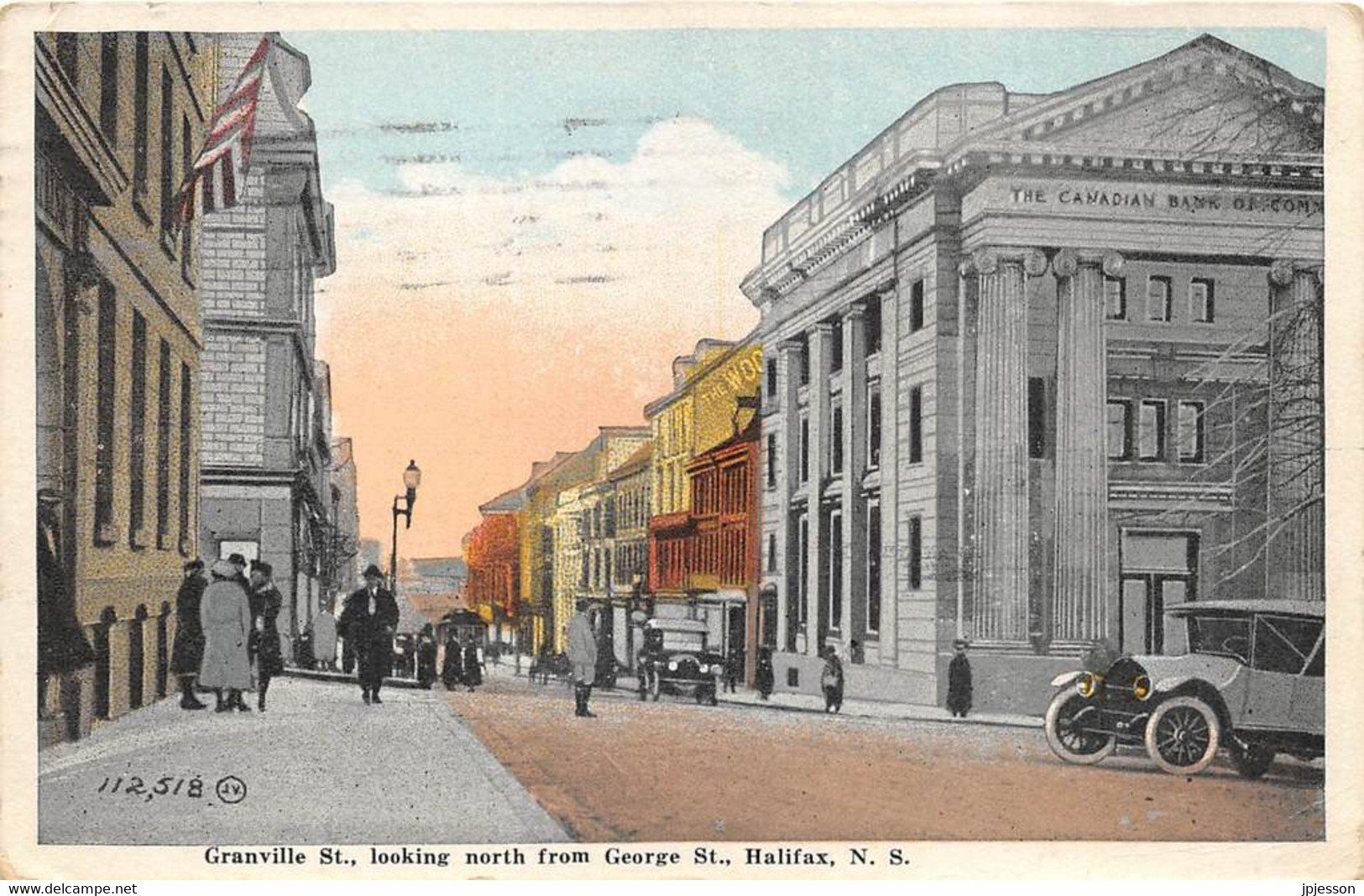 NOUVELLE ECOSSE - HALIFAX - GRANVILLE ST. - LOOKING NORTH FROM GEORGE ST.