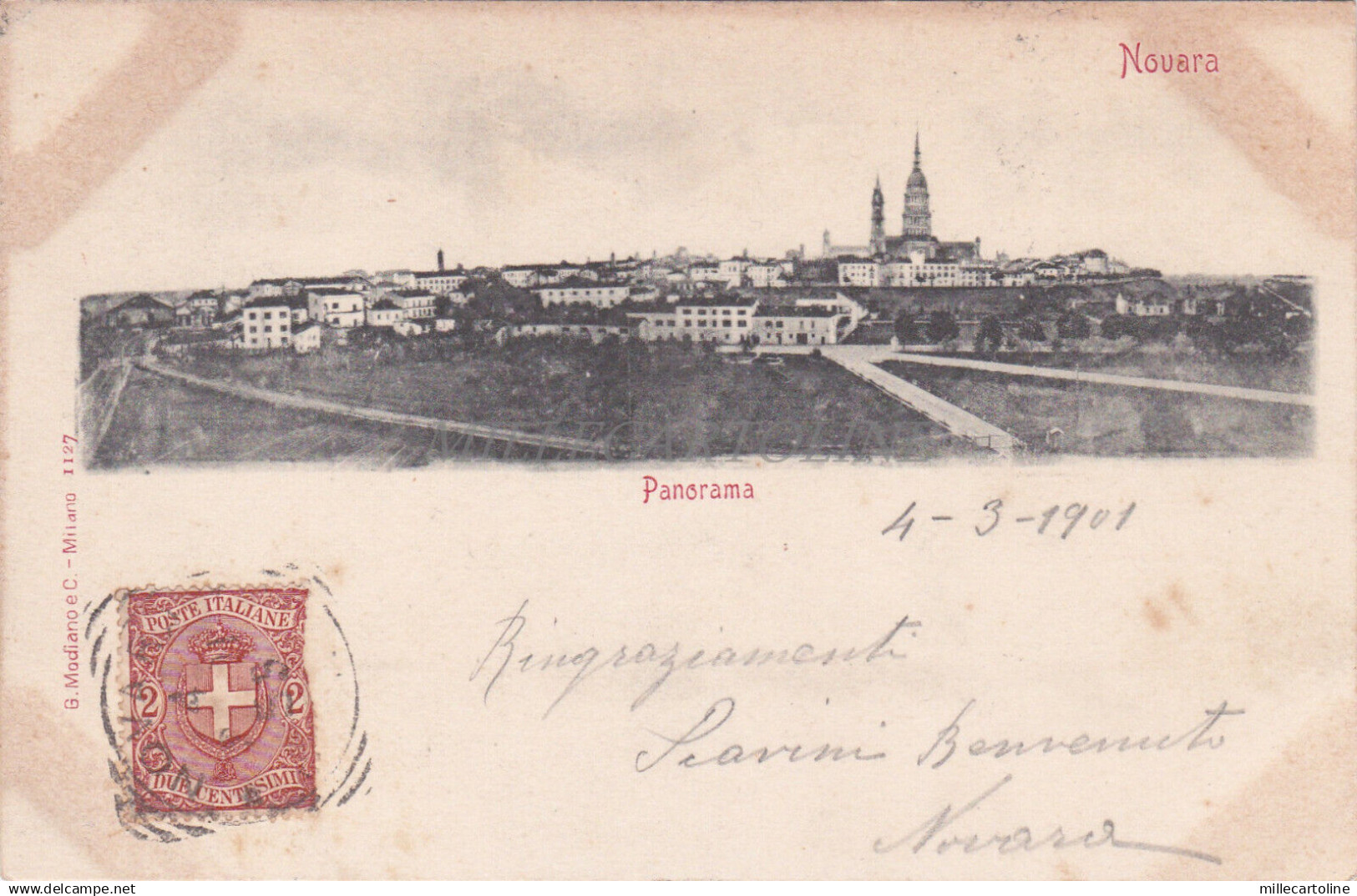 NOVARA - Panorama 1901