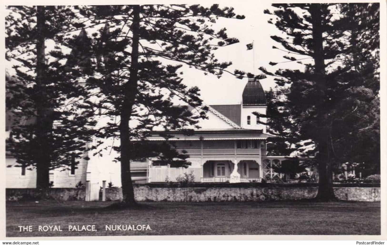 Nukualofa Tonga Royal Palace Real Photo Postcard